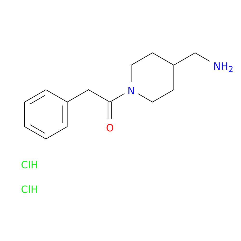 1-[4-(aminomethyl)piperidin-1-yl]-2-phenylethan-1-one dihydrochloride