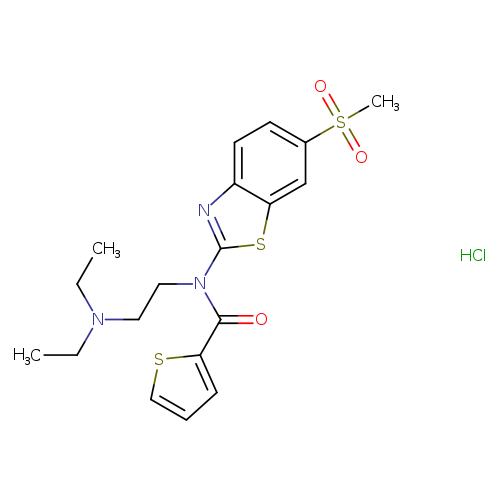 N-[2-(diethylamino)ethyl]-N-(6-methanesulfonyl-1,3-benzothiazol-2-yl)thiophene-2-carboxamide hydrochloride