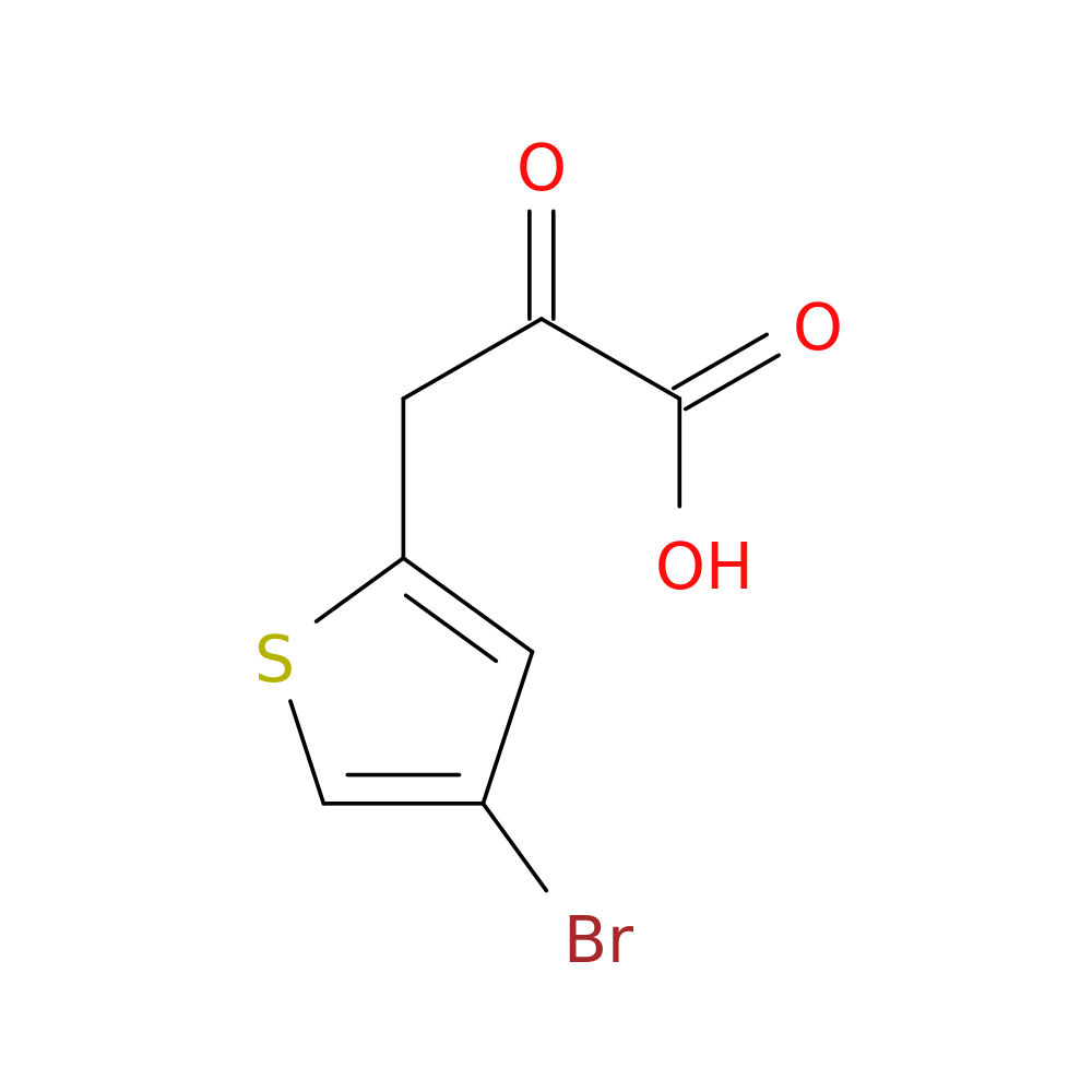 3-(4-bromothiophen-2-yl)-2-oxopropanoic acid