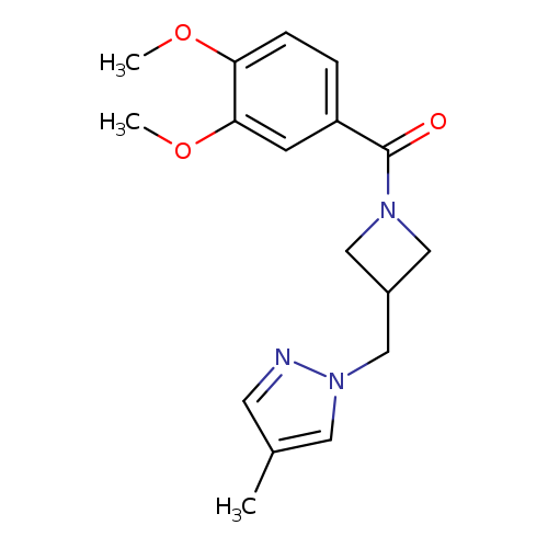 1-{[1-(3,4-dimethoxybenzoyl)azetidin-3-yl]methyl}-4-methyl-1H-pyrazole