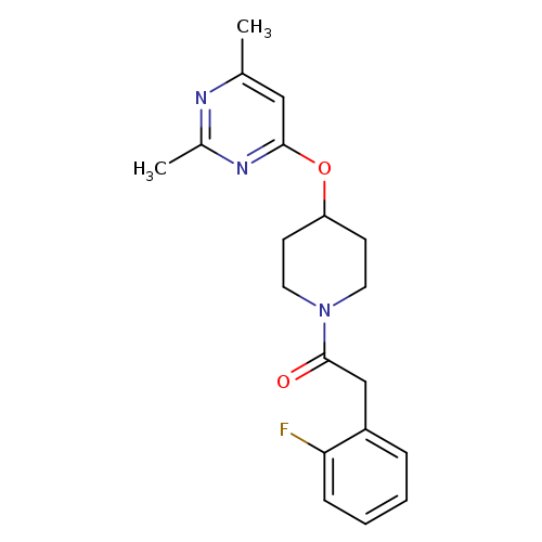 1-{4-[(2,6-dimethylpyrimidin-4-yl)oxy]piperidin-1-yl}-2-(2-fluorophenyl)ethan-1-one