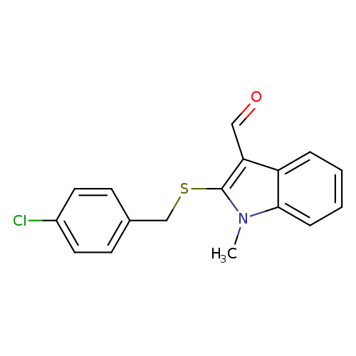 2-((4-Chlorobenzyl)thio)-1-methyl-1H-indole-3-carbaldehyde