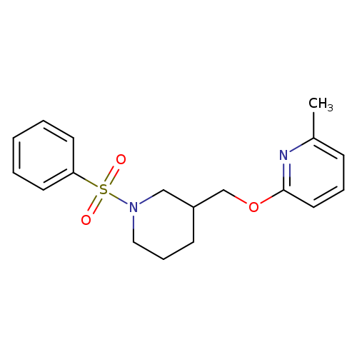 2-{[1-(benzenesulfonyl)piperidin-3-yl]methoxy}-6-methylpyridine