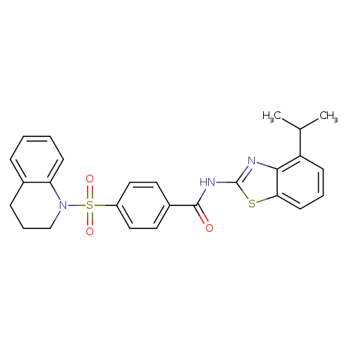 N-[4-(propan-2-yl)-1,3-benzothiazol-2-yl]-4-(1,2,3,4-tetrahydroquinoline-1-sulfonyl)benzamide
