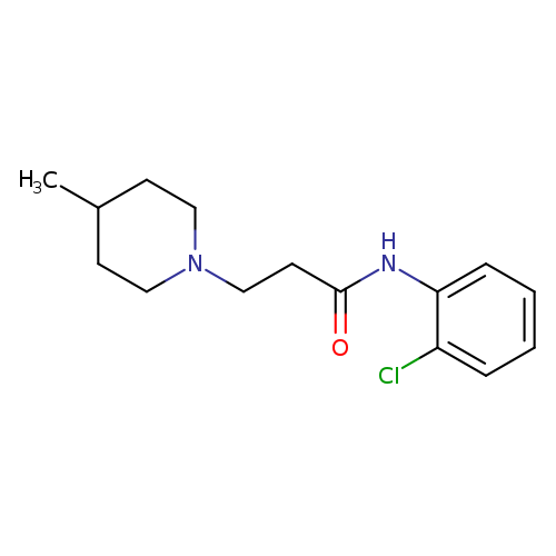 N-(2-chlorophenyl)-3-(4-methyl-1-piperidinyl)propanamide