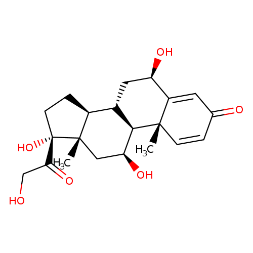 Pregna-1,4-diene-3,20-dione, 6,11,17,21-tetrahydroxy-, (6β,11β)-