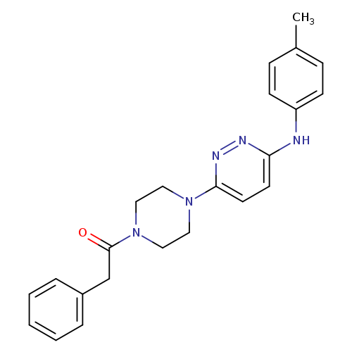 1-(4-{6-[(4-methylphenyl)amino]pyridazin-3-yl}piperazin-1-yl)-2-phenylethan-1-one