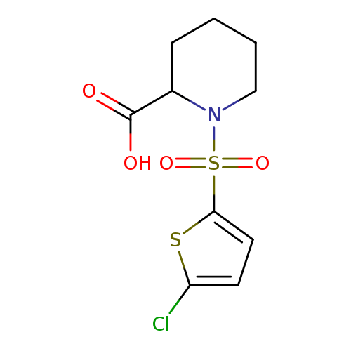 1-[(5-chlorothiophen-2-yl)sulfonyl]piperidine-2-carboxylic acid