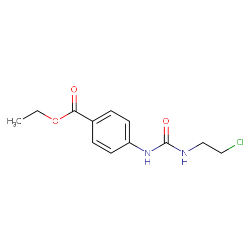 Benzoic acid, 4-[[[(2-chloroethyl)amino]carbonyl]amino]-, ethyl ester