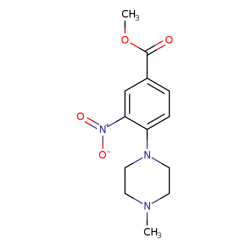Benzoic acid, 4-(4-methyl-1-piperazinyl)-3-nitro-, methyl ester