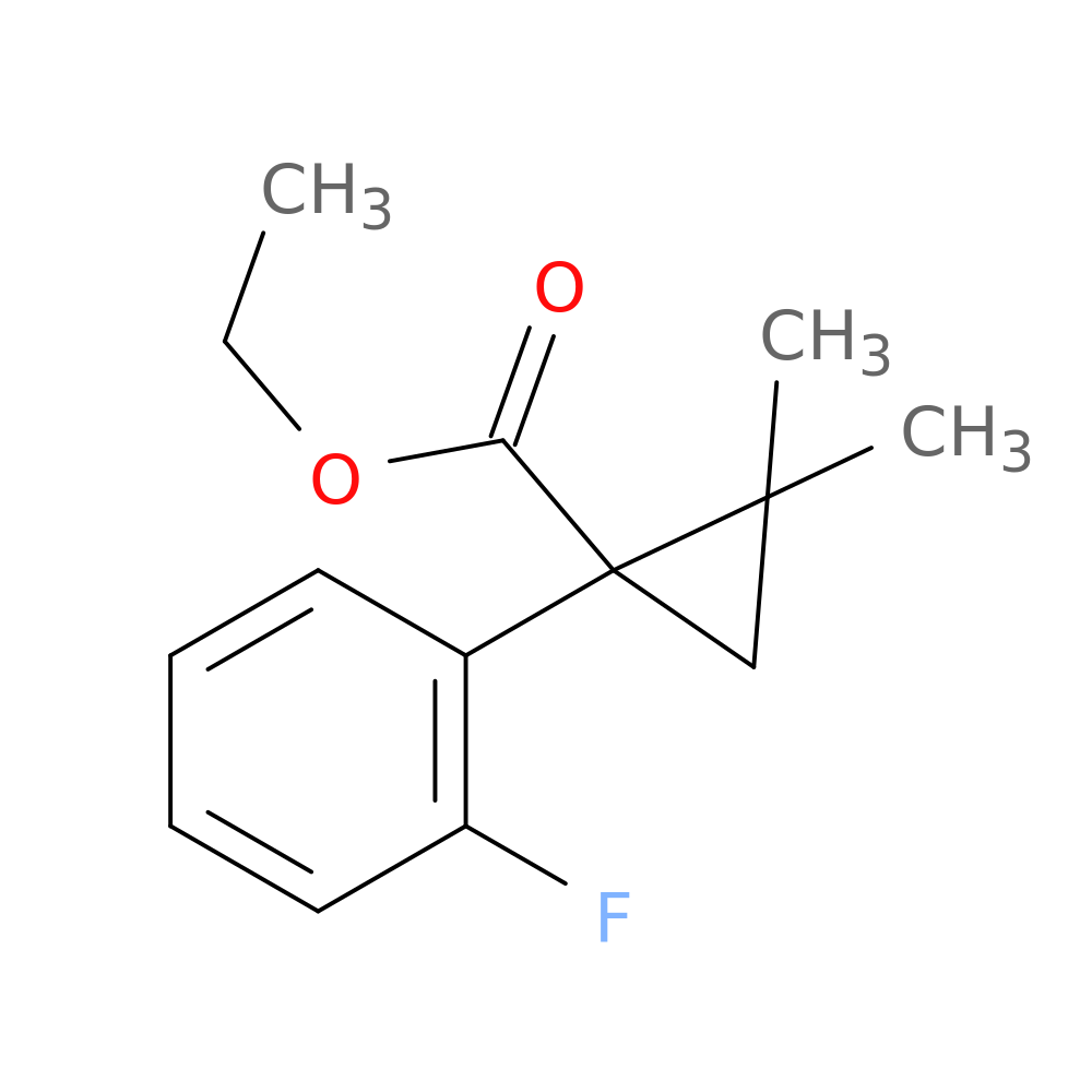 ethyl 1-(2-fluorophenyl)-2,2-dimethylcyclopropane-1-carboxylate