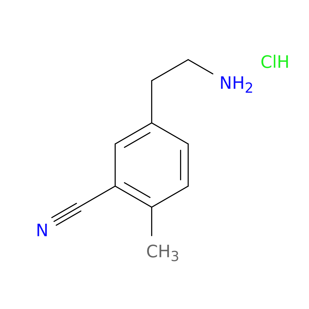 5-(2-aminoethyl)-2-methylbenzonitrile hydrochloride