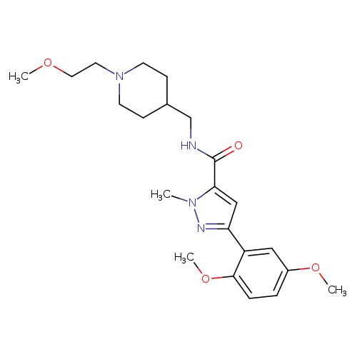 3-(2,5-dimethoxyphenyl)-N-{[1-(2-methoxyethyl)piperidin-4-yl]methyl}-1-methyl-1H-pyrazole-5-carboxamide