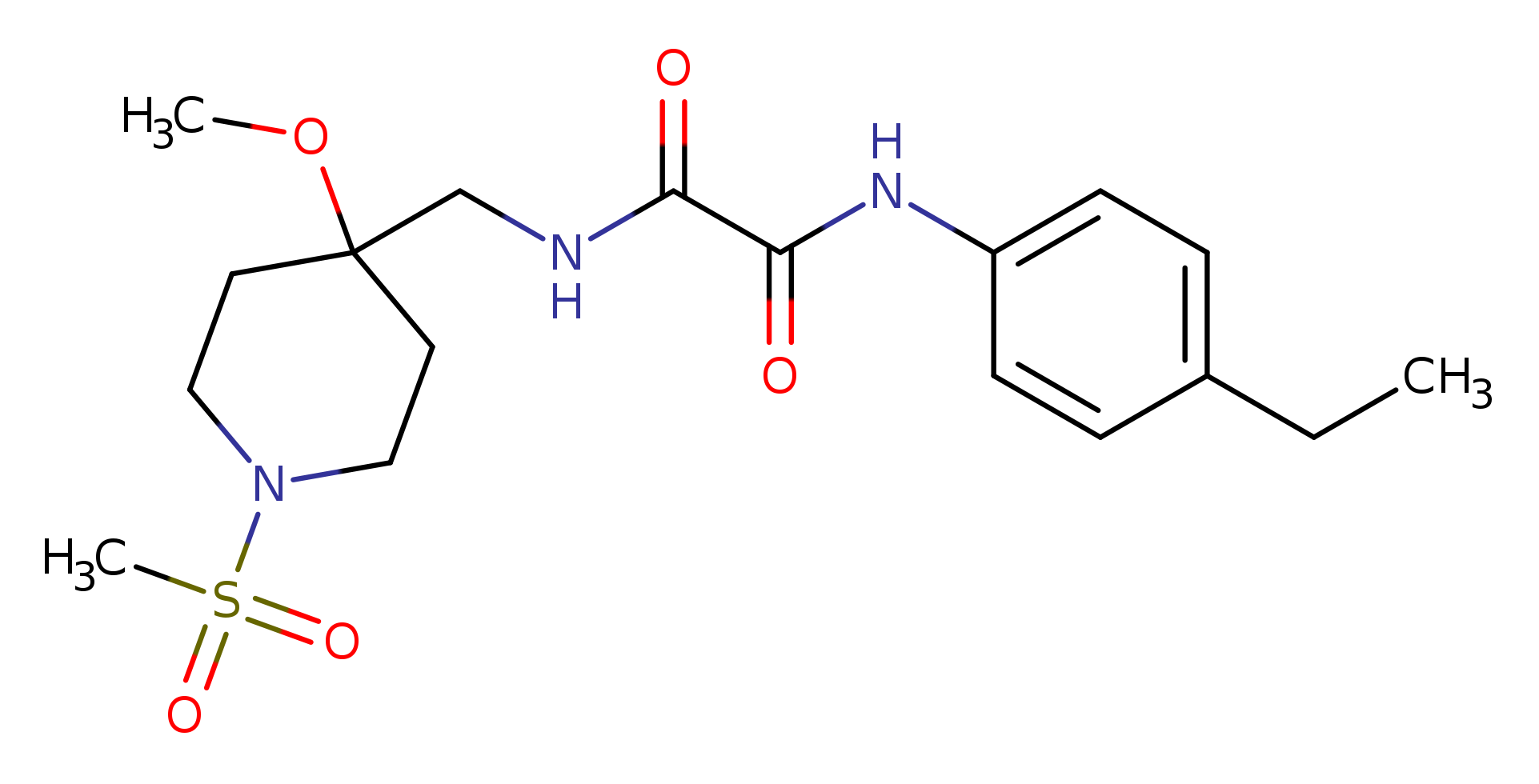 N'-(4-ethylphenyl)-N-[(1-methanesulfonyl-4-methoxypiperidin-4-yl)methyl]ethanediamide