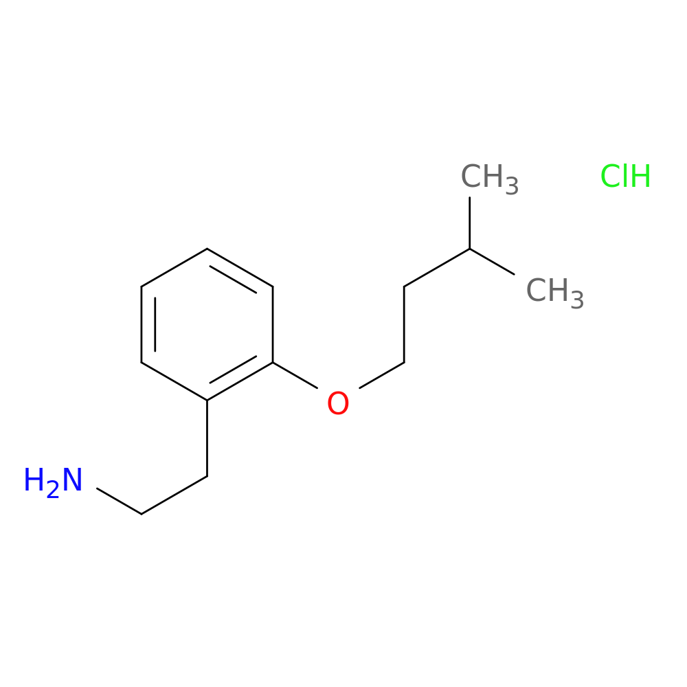 {2-[2-(3-Methylbutoxy)phenyl]ethyl}amine hydrochloride