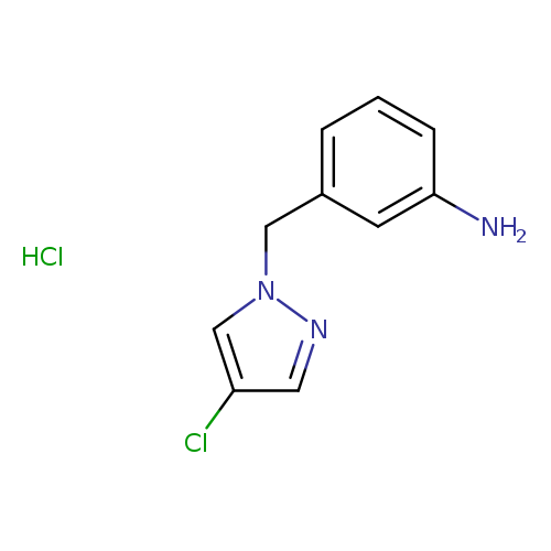 3-[(4-chloro-1H-pyrazol-1-yl)methyl]aniline hydrochloride