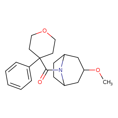 3-methoxy-8-(4-phenyloxane-4-carbonyl)-8-azabicyclo[3.2.1]octane