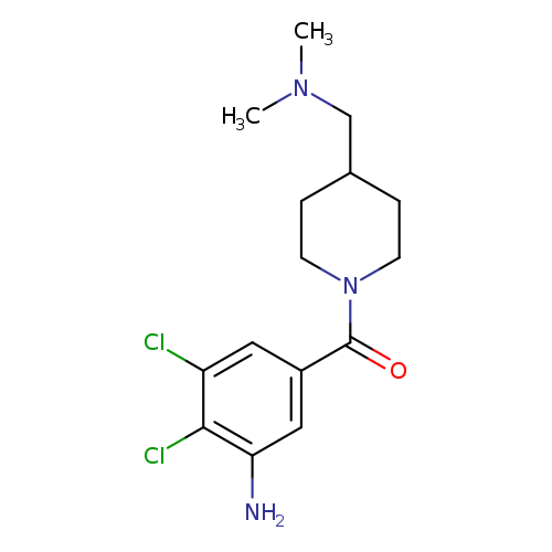 2,3-dichloro-5-{4-[(dimethylamino)methyl]piperidine-1-carbonyl}aniline