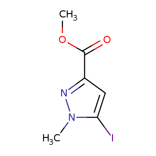 1H-Pyrazole-3-carboxylic acid, 5-iodo-1-methyl-, methyl ester
