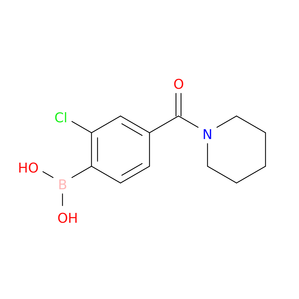2-Chloro-4-(1-piperidinylcarbonyl)phenylboronic acid