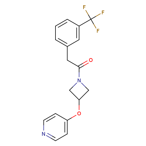 1-[3-(pyridin-4-yloxy)azetidin-1-yl]-2-[3-(trifluoromethyl)phenyl]ethan-1-one