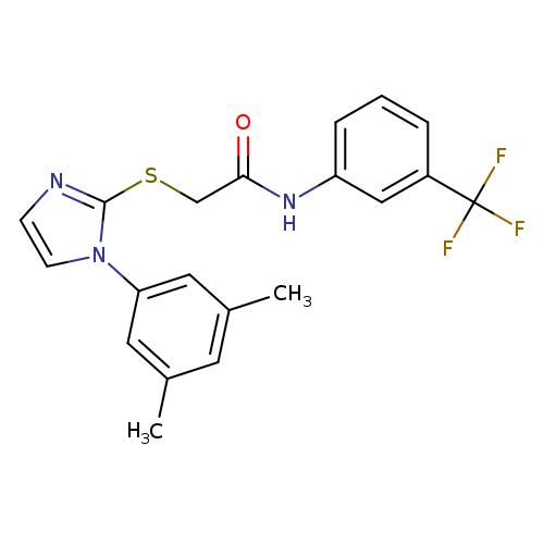 2-{[1-(3,5-dimethylphenyl)-1H-imidazol-2-yl]sulfanyl}-N-[3-(trifluoromethyl)phenyl]acetamide