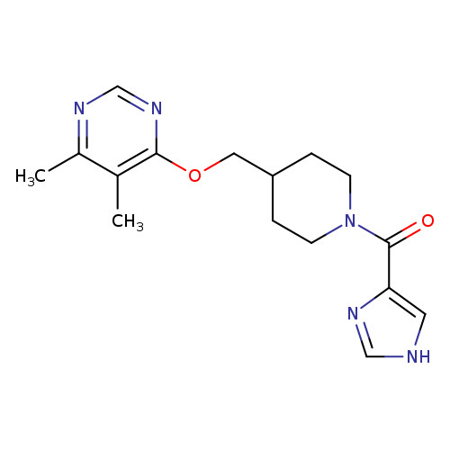 4-{[1-(1H-imidazole-4-carbonyl)piperidin-4-yl]methoxy}-5,6-dimethylpyrimidine