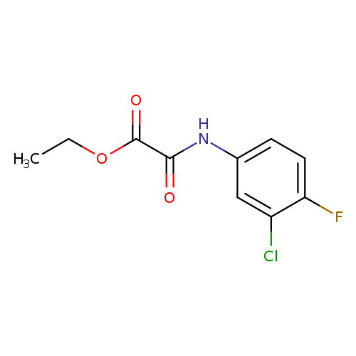 Acetic acid, [(3-chloro-4-fluorophenyl)amino]oxo-, ethyl ester