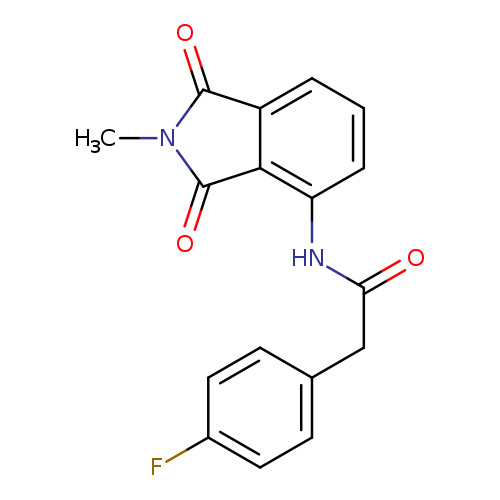 2-(4-fluorophenyl)-N-(2-methyl-1,3-dioxo-2,3-dihydro-1H-isoindol-4-yl)acetamide