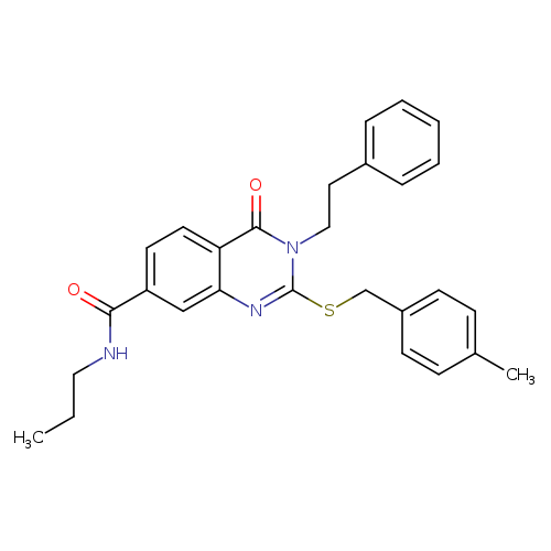 2-{[(4-methylphenyl)methyl]sulfanyl}-4-oxo-3-(2-phenylethyl)-N-propyl-3,4-dihydroquinazoline-7-carboxamide