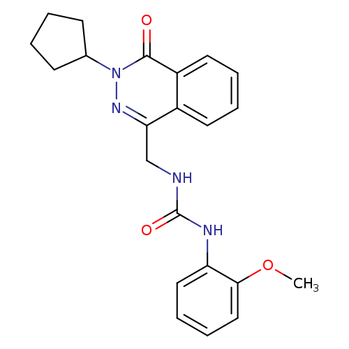 3-[(3-cyclopentyl-4-oxo-3,4-dihydrophthalazin-1-yl)methyl]-1-(2-methoxyphenyl)urea