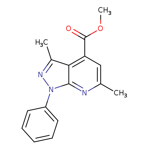Methyl 3,6-dimethyl-1-phenyl-1H-pyrazolo[3,4-b]pyridine-4-carboxylate