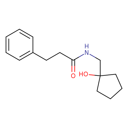 N-[(1-hydroxycyclopentyl)methyl]-3-phenylpropanamide