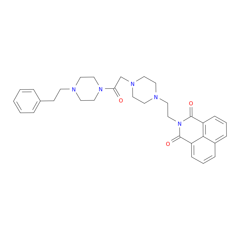 3-[2-(4-{2-oxo-2-[4-(2-phenylethyl)piperazin-1-yl]ethyl}piperazin-1-yl)ethyl]-3-azatricyclo[7.3.1.0^{5,13}]trideca-1(13),5,7,9,11-pentaene-2,4-dione