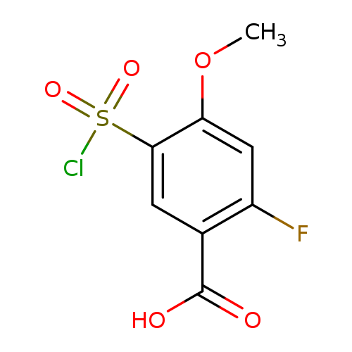5-(chlorosulfonyl)-2-fluoro-4-methoxybenzoic acid