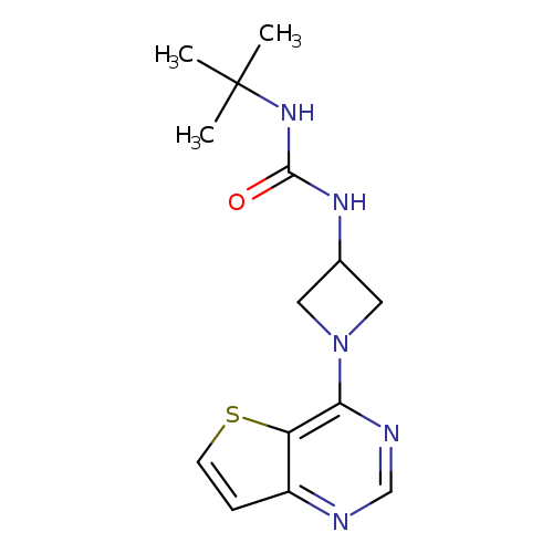 3-tert-butyl-1-(1-{thieno[3,2-d]pyrimidin-4-yl}azetidin-3-yl)urea