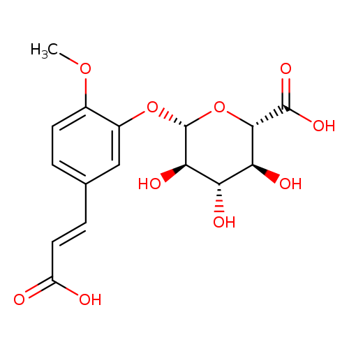 5-(2-Carboxyethenyl)-2-Methoxyphenyl β-D-Glucopyranosiduronic Acid
