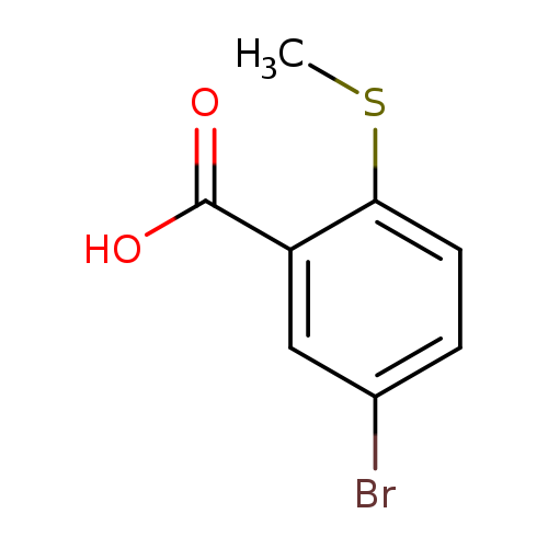 Benzoic acid, 5-bromo-2-(methylthio)-