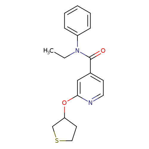 N-ethyl-N-phenyl-2-(thiolan-3-yloxy)pyridine-4-carboxamide