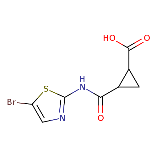 2-[(5-bromo-1,3-thiazol-2-yl)carbamoyl]cyclopropane-1-carboxylic acid