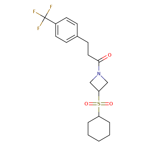 1-[3-(cyclohexanesulfonyl)azetidin-1-yl]-3-[4-(trifluoromethyl)phenyl]propan-1-one