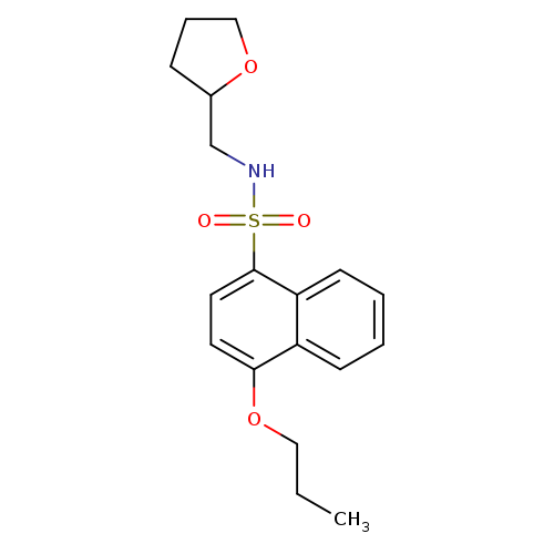 N-[(oxolan-2-yl)methyl]-4-propoxynaphthalene-1-sulfonamide