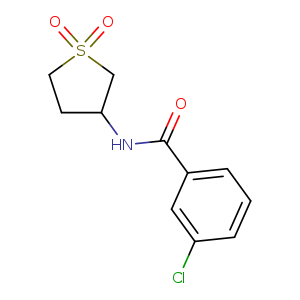 3-chloro-N-(1,1-dioxo-1lambda6-thiolan-3-yl)benzamide