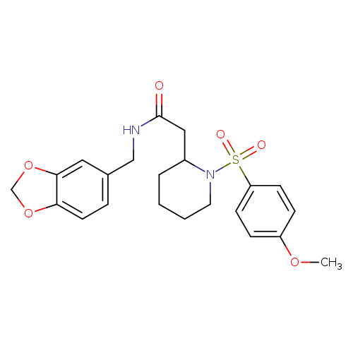 N-[(2H-1,3-benzodioxol-5-yl)methyl]-2-[1-(4-methoxybenzenesulfonyl)piperidin-2-yl]acetamide