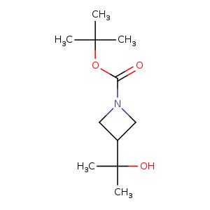 1-Azetidinecarboxylic acid, 3-(1-hydroxy-1-methylethyl)-, 1,1-dimethylethyl ester