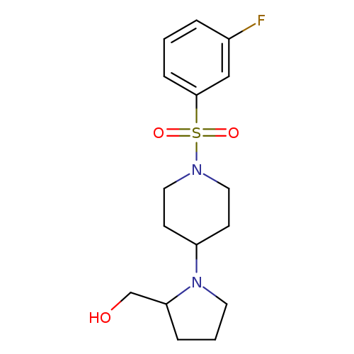 {1-[1-(3-fluorobenzenesulfonyl)piperidin-4-yl]pyrrolidin-2-yl}methanol