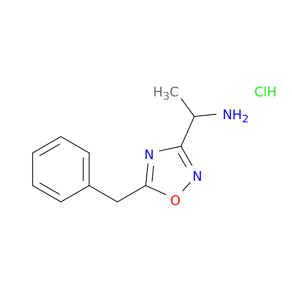 1-(5-benzyl-1,2,4-oxadiazol-3-yl)ethan-1-amine hydrochloride