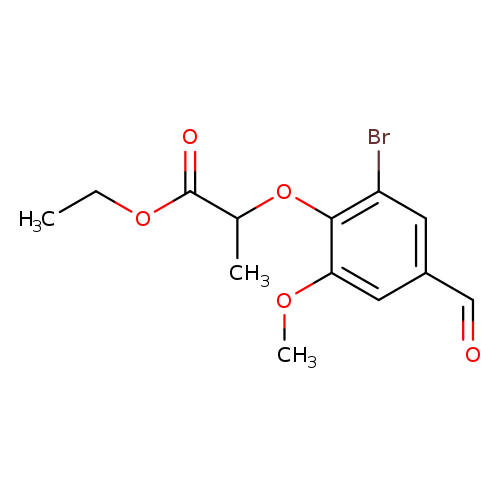 ethyl 2-(2-bromo-4-formyl-6-methoxyphenoxy)propanoate