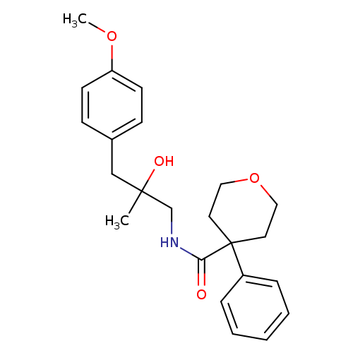 N-[2-hydroxy-3-(4-methoxyphenyl)-2-methylpropyl]-4-phenyloxane-4-carboxamide