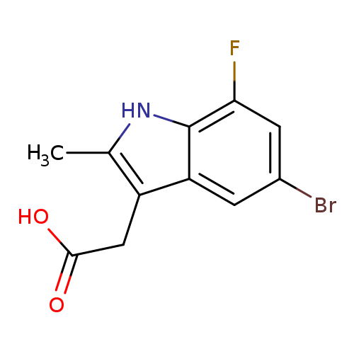 (5-Bromo-7-fluoro-2-methyl-1h-indol-3-yl)acetic acid